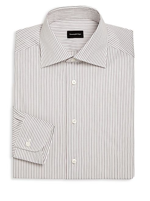 Ermenegildo Zegna - Regular-Fit Striped Dress Shirt