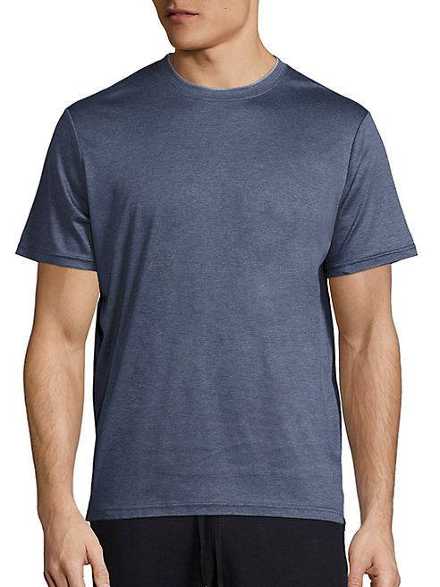 Saks Fifth Avenue Collection - Short Sleeve Double Crewneck Tee