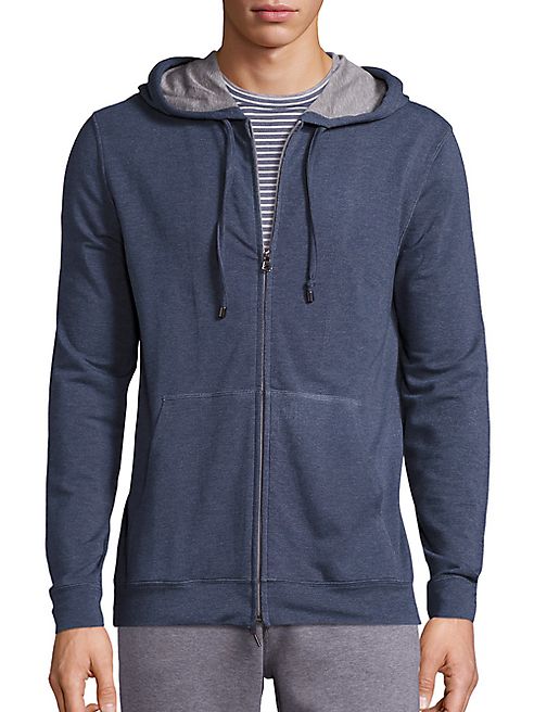 Saks Fifth Avenue Collection - Solid Zip-Up Hoodie