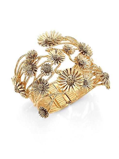 Aurélie Bidermann - Athina Floral Cuff Bracelet