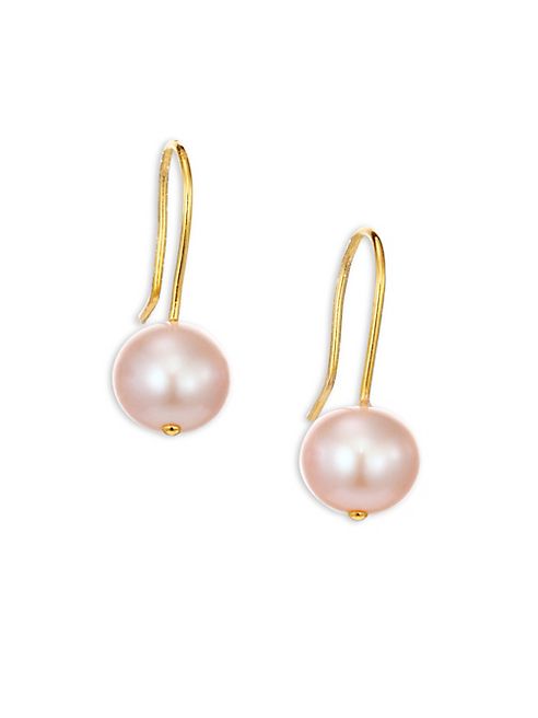 Aurélie Bidermann - Cheyne Walk 9MM White Freshwater Pearl Sleeper Earrings