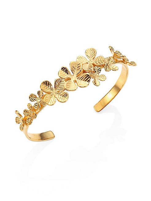 Aurélie Bidermann - Tamar Clover Bangle Bracelet