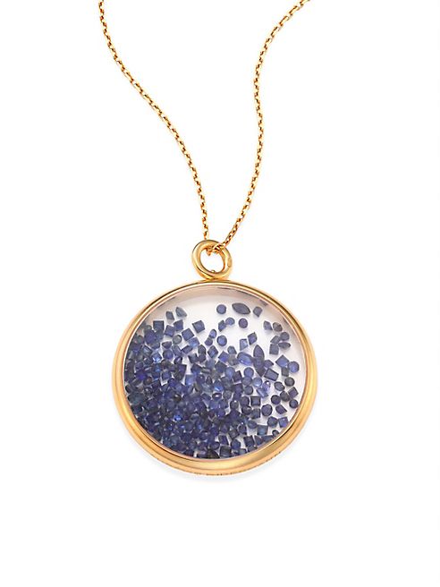 Aurélie Bidermann - Blue Sapphire & 18K Yellow Gold Medallion