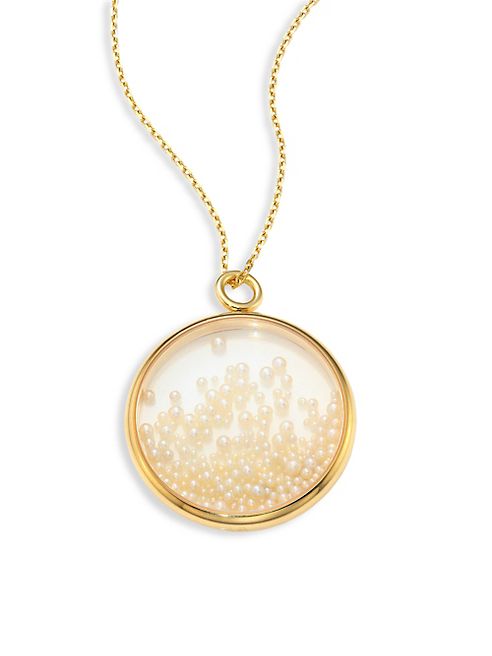 Aurélie Bidermann - Fine Pearl & 18K Yellow Gold Medallion