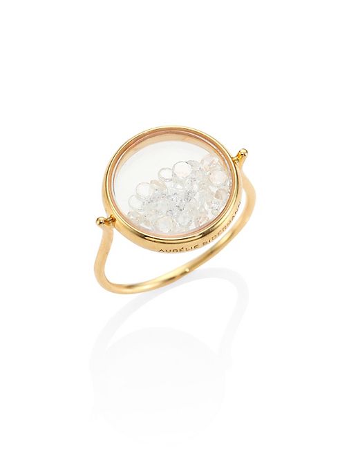 Aurélie Bidermann - Diamond & 18K Yellow Gold Chivor Ring