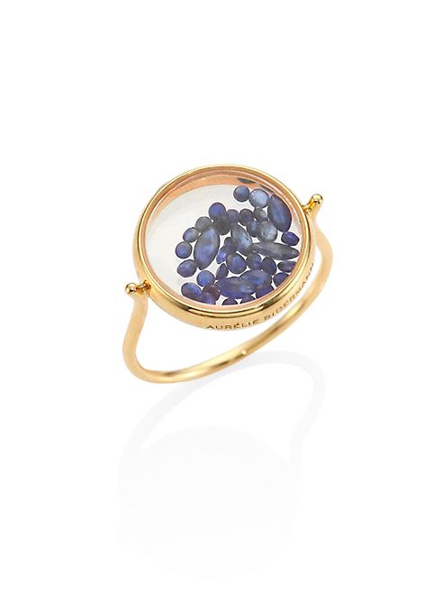 Aurélie Bidermann - Blue Sapphire & 18K Yellow Gold Chivor Ring