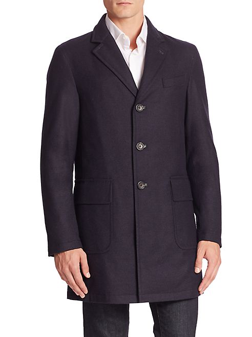 Sanyo - Wool Cashmere Blend Water-Repellant Jacket