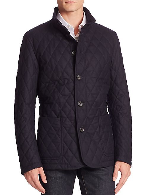 Sanyo - Quilted Wool Blend Jacket