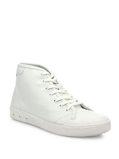 Rag & Bone - Mid-Top Leather Sneakers