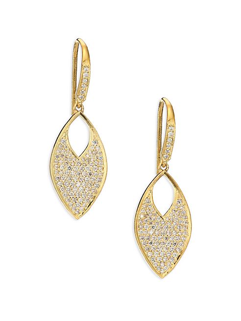 ILA - Ahdra Tad Diamond & 14K Yellow Gold Drop Earrings