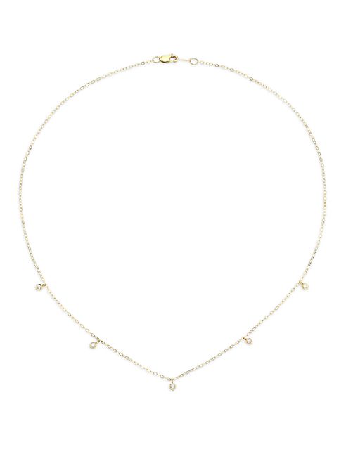 ILA - Deborah Diamond & 14K Yellow Gold Charm Necklace