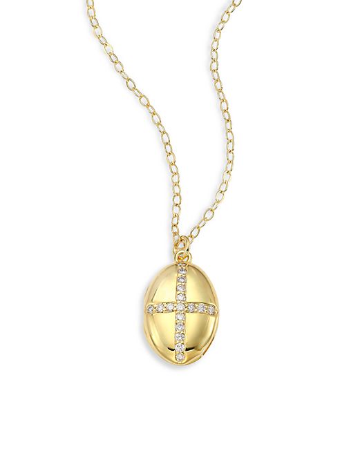 ILA - Reece Diamond & 14K Yellow Gold Locket Necklace