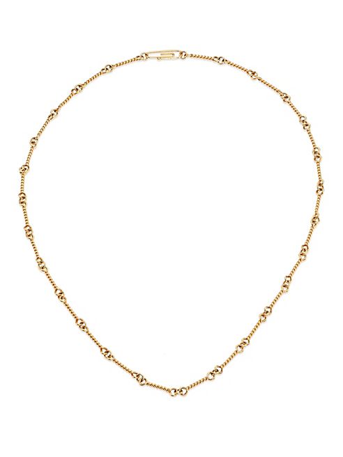 Aurélie Bidermann - 18K Yellow Gold Twisted Chain Necklace/16