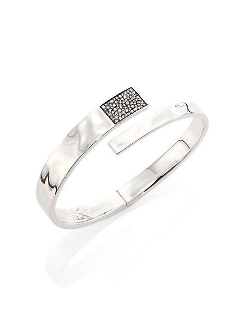 IPPOLITA - Senso? Diamond & Sterling Silver Embrace Bangle Bracelet