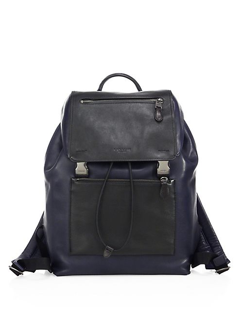 COACH - Manhattan Leather Backpack