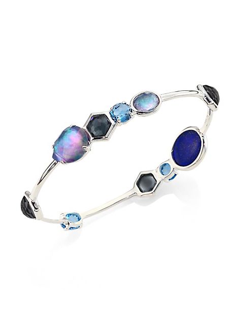 IPPOLITA - Rock ¿¿andy® Eclipse Mixed Stone & Sterling Silver Bangle Bracelet