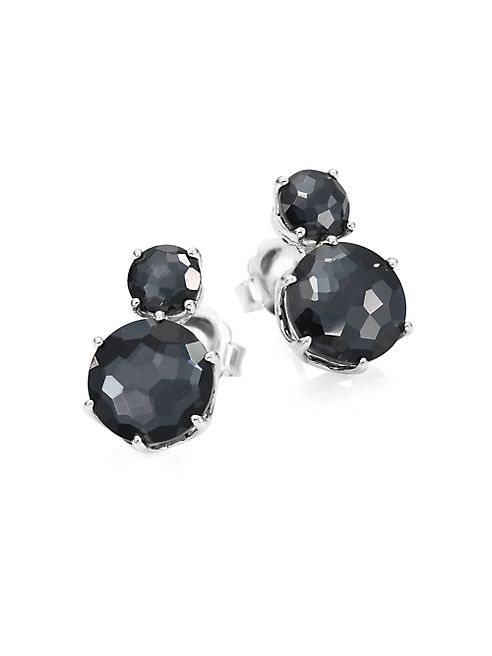 IPPOLITA - Rock Candy® Two-Stone Clear Quartz & Hematite Earrings