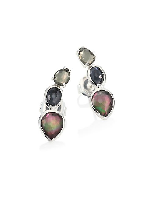 IPPOLITA - Rock Candy® Black Tie Three-Stone Earrings