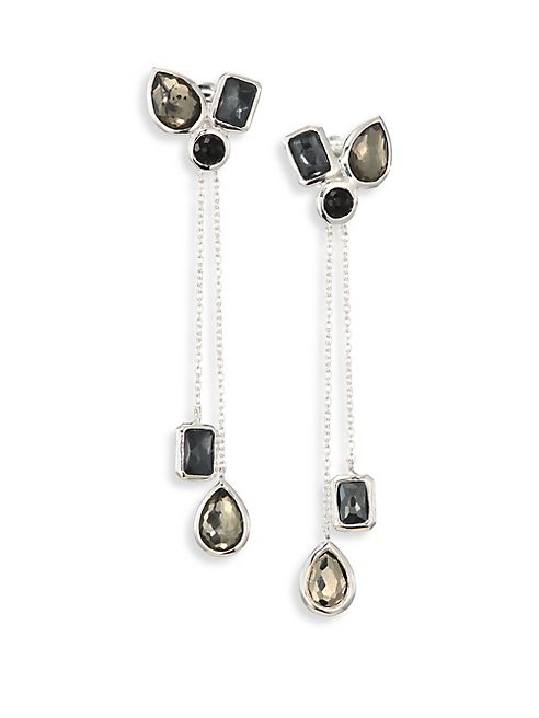 IPPOLITA - Rock Candy® Black Tie Mixed Stone & Sterling Silver Cluster Earring