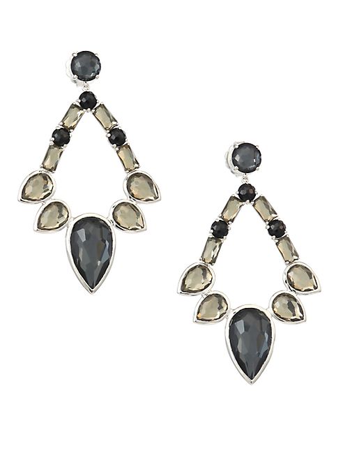 IPPOLITA - Sterling Silver Rock Candy® Large Multi-Stone Open Teardrop Earrings