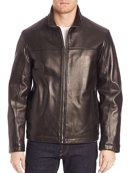 Cole Haan - Leather Field Jacket