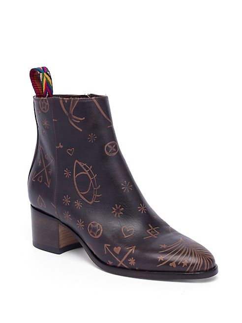 Valentino - Santeria Leather Booties