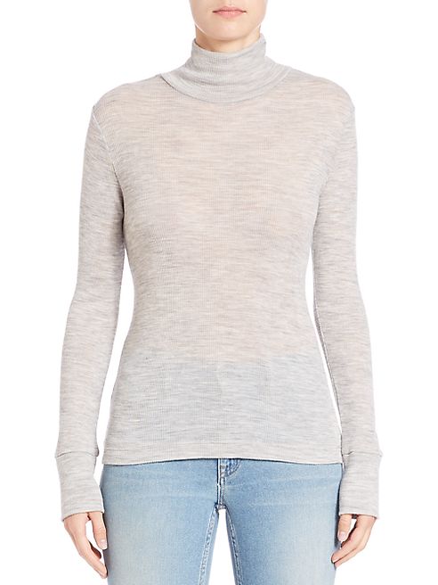 T by Alexander Wang - Solid Long Sleeve Top