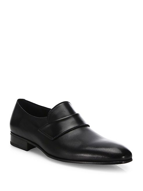 Salvatore Ferragamo - Fiesse Leather Loafers