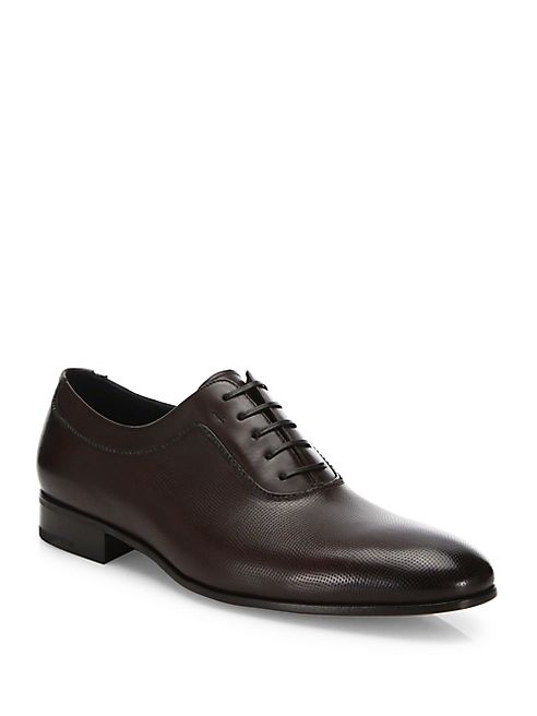 Salvatore Ferragamo - Farnese Lace Up Leather Shoes