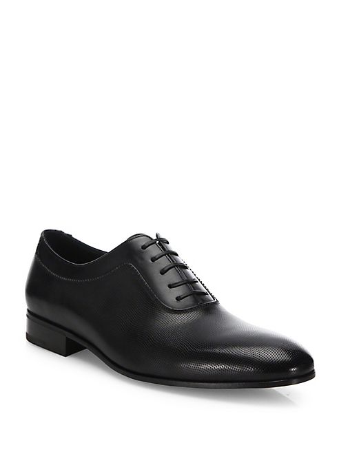 Salvatore Ferragamo - Farnese Lace Up Leather Shoes