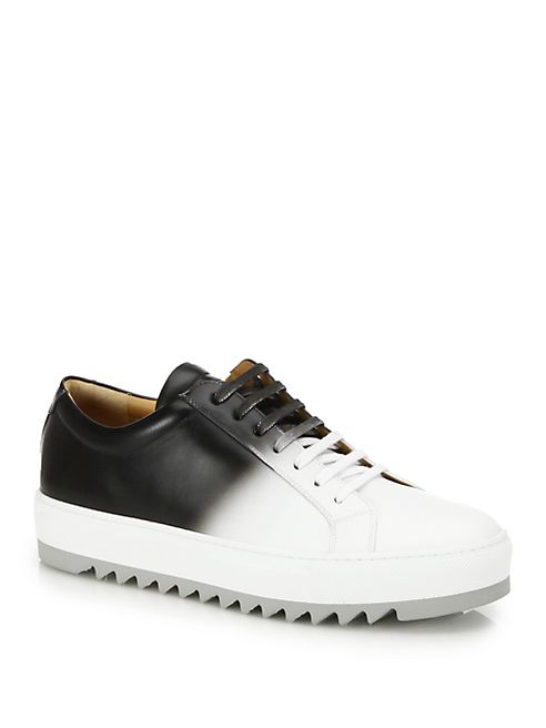 Salvatore Ferragamo - Lan8 Ombre   Leather Sneakers