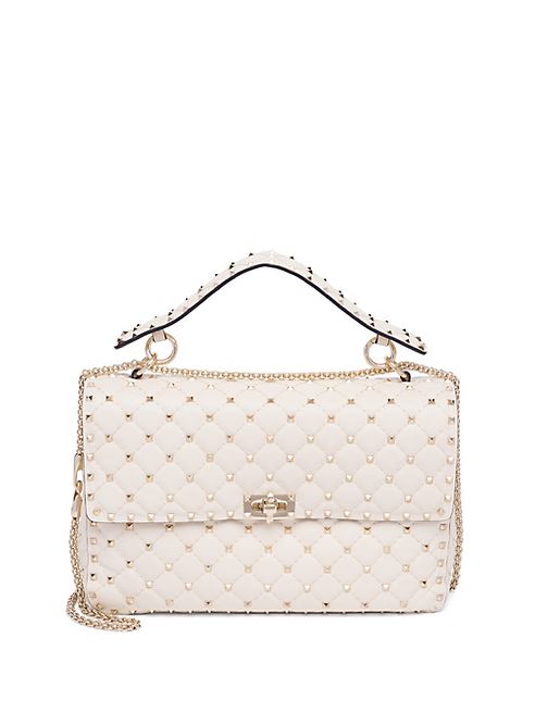 Valentino - Rockstud Medium Quilted Leather Chain Shoulder Bag