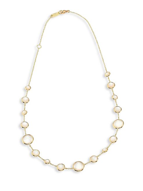 IPPOLITA - Rock Candy® Lollipop® Clear Quartz & 18K Yellow Gold Short Necklace