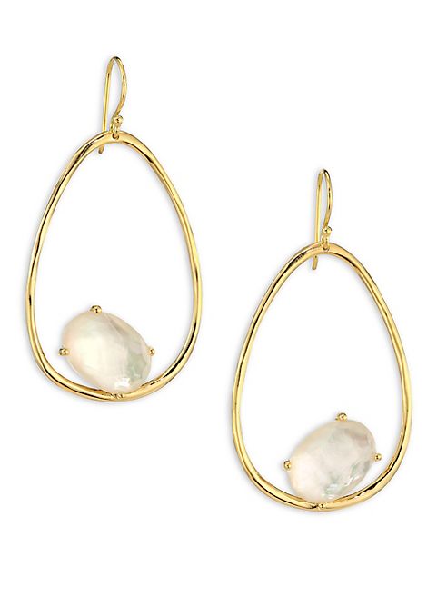 IPPOLITA - Rock Candy® Mother-Of-Pearl Doublet & 18K Yellow Gold Oval Earrings