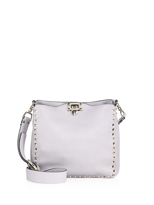 Valentino - Rockstud Small Leather Hobo Bag