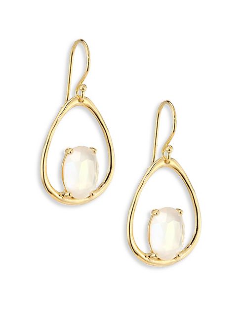 IPPOLITA - Rock Candy® Small Mother-Of-Pearl Doublet & 18K Yellow Gold Oval Earrings