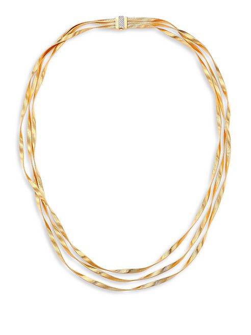 Marco Bicego - Marrakech Diamond, 18K Yellow & White Gold Multi-Strand Necklace