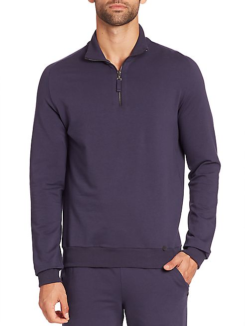 Hanro - Luis Zip Tab Pullover