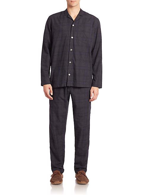 Hanro - Robin Woven Plaid Pajama Set