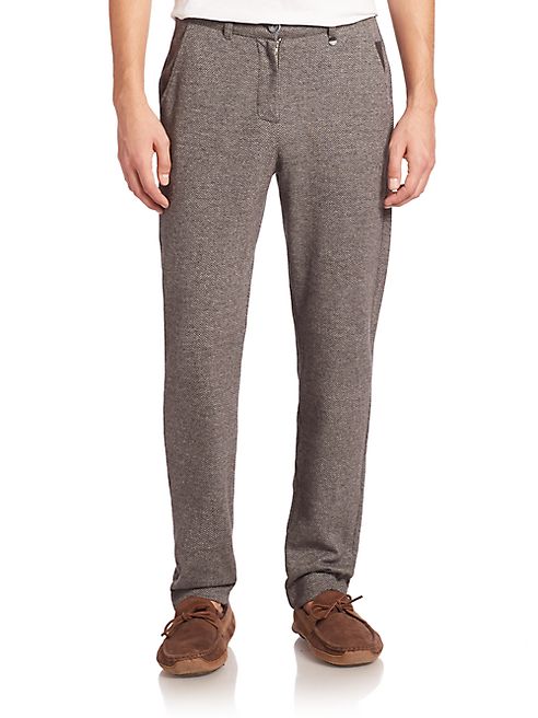 Hanro - Davide Herringbone Slim-Fit Pants