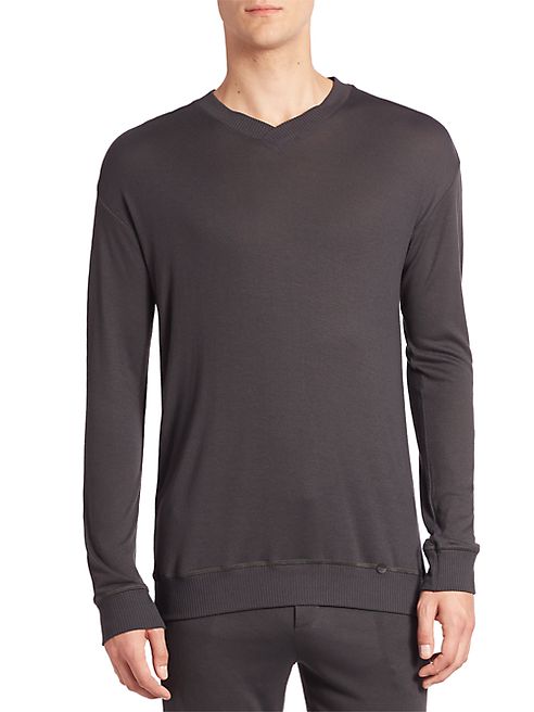 Hanro - Lorenzo Solid Ribbed Pullover