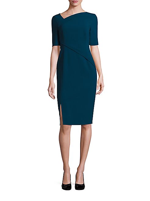 L.K. Bennett - Saskia Asymmetrical Sheath Dress