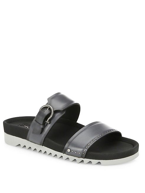 Salvatore Ferragamo - Fabiano Leather Studded Sandals