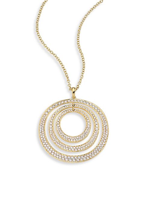 IPPOLITA - Glamazon® Concentric Diamond & 18K Yellow Gold Pendant Necklace