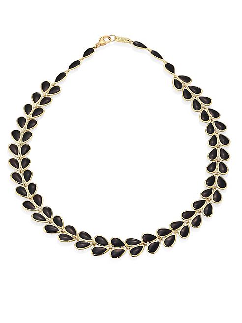 IPPOLITA - Polished Rock Candy Black Onyx & 18K Yellow Gold Necklace