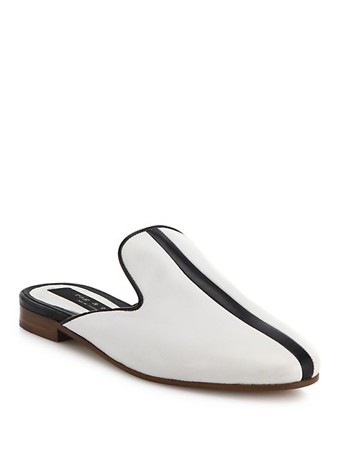 Rag & Bone - Savoy Leather Loafer Mules