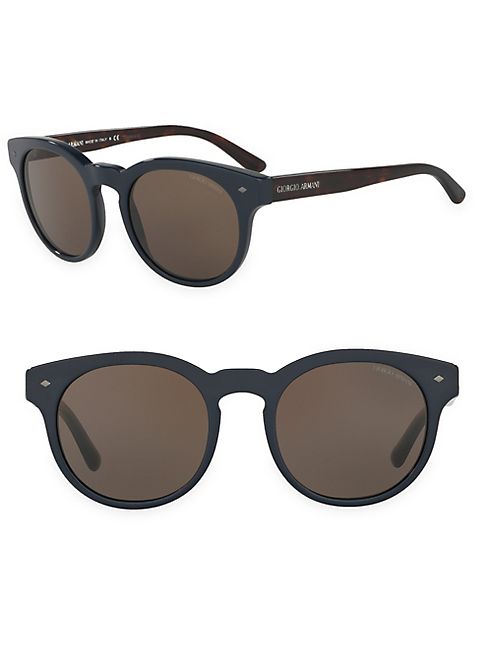 Armani - Phantos 51MM Round Sunglasses