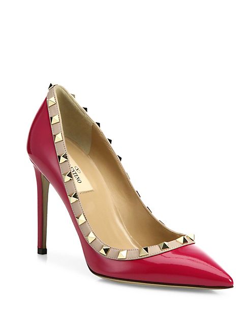 Valentino - Rockstud Patent Leather Pumps