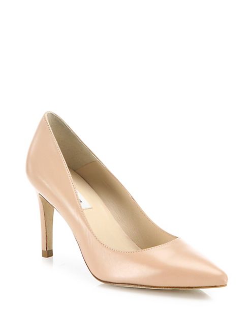 L.K. Bennett - Florete Leather Point Toe Pumps