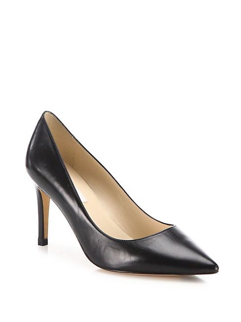 L.K. Bennett - Florete Leather Point Toe Pumps